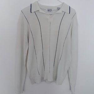 50s VINTAGE collard sweater